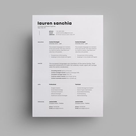 Software Engineer Resume, Engineer Resume, Cv Design, Letterhead Design, Color Text, Resume Design, Professional Resume, Software Engineer, Letterhead