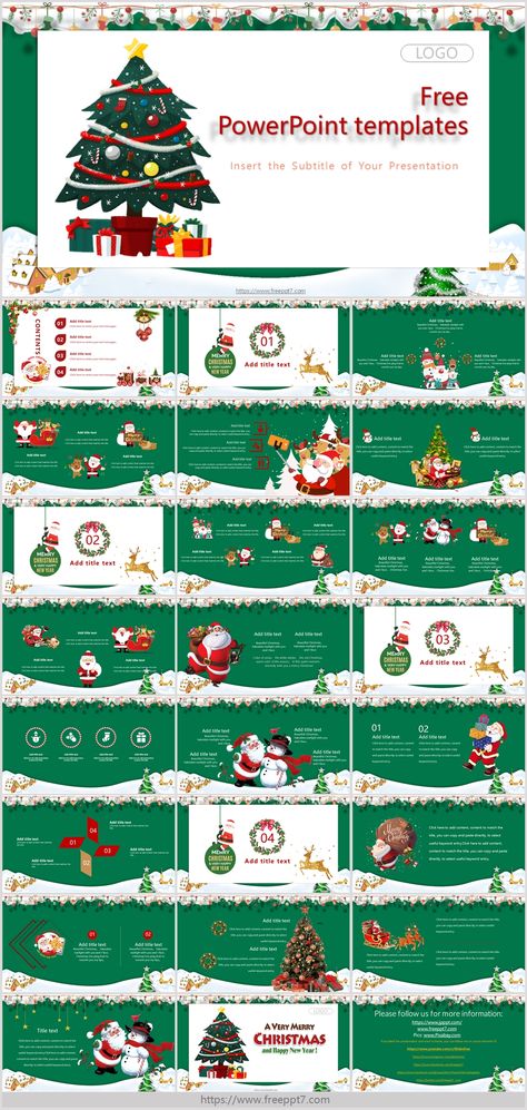 Christmas Tree PowerPoint Templates Power Point Christmas Template, Christmas Ppt Template, Christmas Power Point, Christmas Powerpoint, Christmas Tree And Gifts, Ppt Ideas, Canva Idea, Christmas Powerpoint Template, Christmas Proposal