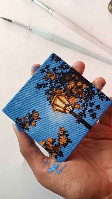 Mini Tela, Mini Toile, Small Canvas Paintings, Simple Canvas Paintings, Cute Canvas Paintings, Canvas Painting Designs, Cute Paintings, Small Canvas Art, Diy Canvas Art Painting