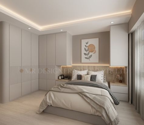 5781 Bedroom Design Ideas (May 2023) - Hometrust Bedroom Cove Lighting, Bto Master Bedrooms, Contemporary Bedroom Design Luxury, Hdb Renovation, Bedroom Design Luxury, Bedroom Built Ins, Small Bedroom Interior, Small Bedroom Layout, Contemporary Bedroom Design