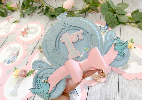 Disney Princess Banner, Cinderella Birthday Banner, Cinderella Banner, Pink Happy Birthday Banner, Princess Banner, Cinderella Theme, Cinderella Birthday Party, Cinderella Princess, Pink Happy Birthday