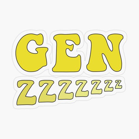 Get my art printed on awesome products. Support me at Redbubble #RBandME: https://www.redbubble.com/i/sticker/Sleepy-Gen-Z-Yellow-by-macylossau/70542384.O9UDB?asc=u Coffee Shop Aesthetic, Shop Aesthetic, Diy Canvas Art Painting, Gen Z, Gold Star, Diy Canvas Art, Diy Canvas, Canvas Art Painting, Glossier Stickers