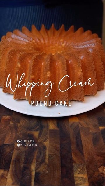 Cream Pound Cake Recipe, Whipping Cream Pound Cake, Whipped Cream Desserts, Recipe Developer, New Years Dinner, Pound Cake Recipe, Black Food, Cream Desserts, Whipping Cream