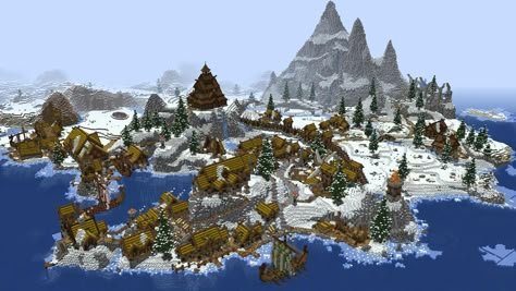 Minecraft viking village Village Minecraft, Case Minecraft, Viking House, Minecraft Forge, Viking Village, Minecraft Castle, Minecraft Medieval, Cool Minecraft Houses, Minecraft Funny