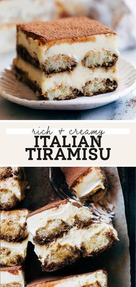 This incredible tiramisu recipe is a delicious no bake dessert with a silky smooth mascarpone filling and espresso soaked lady fingers. It's gluten free, too! Tiramisu Filling Recipe, Tiramisu Filling, Traditional Tiramisu Recipe, Best Tiramisu Recipe, Best Chocolate Chip Muffins, Gluten Free Tiramisu, Butternut Bakery, Mascarpone Filling, Classic Tiramisu