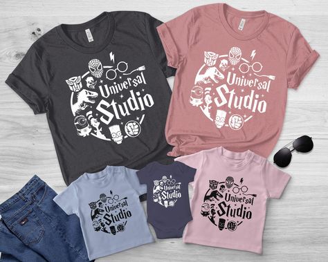 Universal Studios Outfit, Universal Shirts, Group Matching, Senior Trip, Family Vacation Shirts, Family Shirt, Disney Family, Travel Shirts, Vacation Shirts