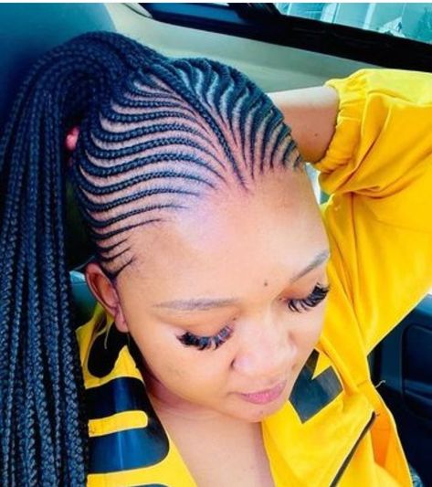 Straight Up Braids African, Straight Up Braids, Hair Care Ideas, Cornrows With Box Braids, Natural Hair Ponytail, Black Natural Hair Care, Latest Hair Braids, Cornrows Braids For Black Women, Trending Hair