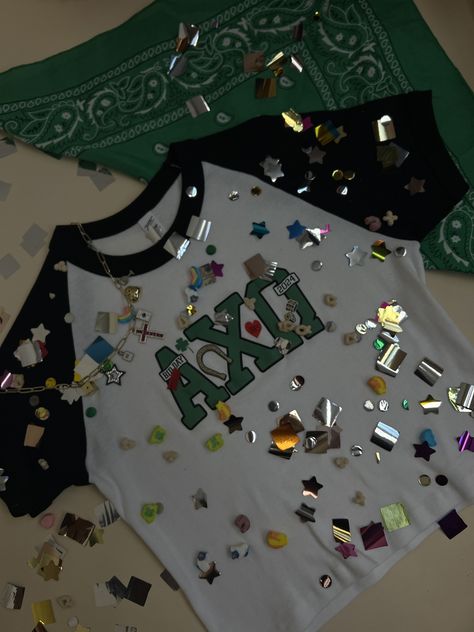 From lucky clovers to sparkling gems, our sorority merch will have you feeling like a winner this Bid Day! 🎱🍀🎲 #bidday #sorority #outfitinspo #recruitment #alphachiomega sorority merch, sorority designs, college, greek life, bid day, recruitment Lucky Life Bid Day, Sorority Merch, Sorority Designs, Sorority Tshirts, Custom Greek Apparel, Alpha Chi Omega, Alpha Chi, Greek Apparel, Greek Clothing