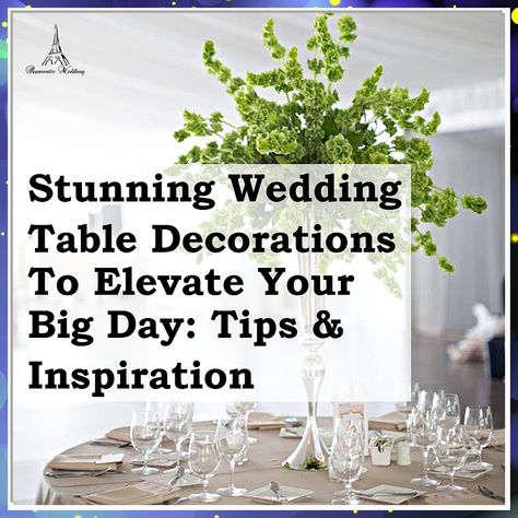 Transform your wedding with stunning wedding table decorations that set the perfect ambiance for your big day. Discover creative tips and inspiring ideas to elevate your reception tables, from elegant centerpieces to charming place settings. Whether you prefer rustic charm or modern elegance, find the perfect style that reflects your personality and theme. Make your wedding unforgettable with these beautiful decoration ideas that will wow your guests. Decorating Cake Table For Wedding, Table Settings Without Plates, Cake Table For Wedding, Wedding Table Settings Without Plates, Round Table Decor, Reception Tables, Wedding Cake Table, Elegant Centerpieces, Unique Tables