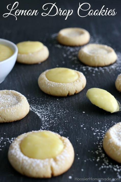 Lemon Drop Cookies - Hoosier Homemade