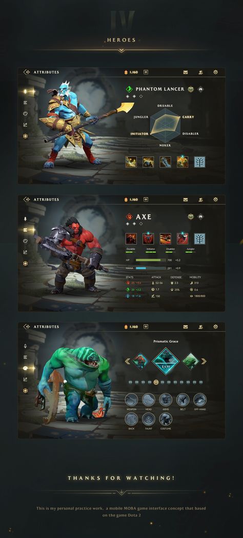 MOBA Game UI Concept（base on DOTA) :: Behance Video Game Ui Design, Game Design Art, Ui Game, Mini Game, Game Mobile, Game Ui Design, Game Ui, Mini Games, Mobile Ui