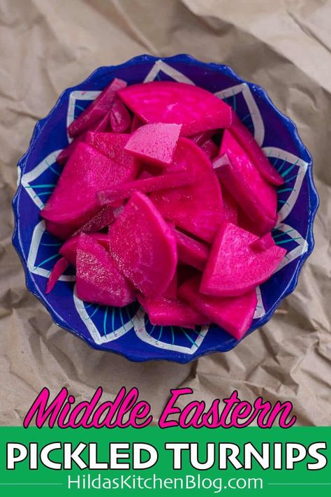 Chaldean Food, Assyrian Recipes, Turnips Recipe, Turnip Recipes, Pickled Turnips, Produce Recipes, Canning Pickles, Canned Fruit, Turnips