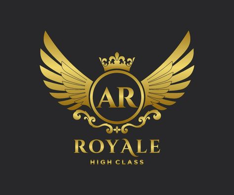 Golden Letter AR template logo Luxury gold letter with crown. Monogram alphabet . Beautiful royal initials letter. Sk Editing Logo, Sk Name Logo, Golden Logo Design, Ap Logo, Sk Logo, Mom Dad Tattoo Designs, King Maker, White Wallpaper For Iphone, Royal Logo