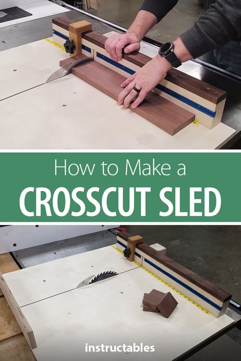 Crosscut Sled, Cross Cut Sled, Wood Jig, Table Saw Sled, Woodworking Jigsaw, Plywood Projects, Diy Table Saw, Antique Woodworking Tools, Woodworking Table