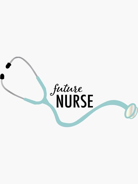 "Future Nurse Stethoscope" Sticker by abbpann | Redbubble Stethoscope Sticker, Nursing Student Quotes, Nursing Wallpaper, Nursing Study Tips, Nursing Goals, Nursing Motivation, Medical Quotes, Nursing School Motivation, Medical Student Motivation