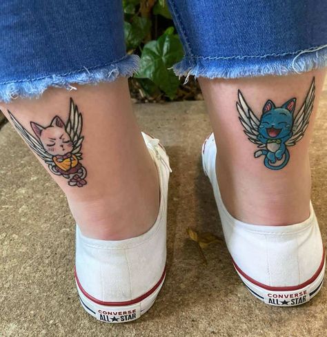 Anime Fresh Little Kitties Fairytail Tattoo Tonimanhire Fairy Tail Tattoo Ideas, Kurt Tattoo, Fairy Tail Tattoo, Fairy Tale Tattoo, Tail Tattoo, Fairy Tail Symbol, Fandom Tattoos, Bleach Tattoo, Kitten Tattoo