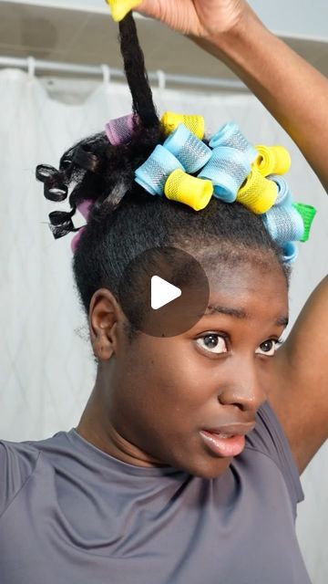 Ginette Kofigah on Instagram: "Heatless curls on type 4 hair! 

I love doing styles like this 

What’s your go to for heatless styles?" Heatless Curls Overnight 4c Hair, Braidouts On Natural Hair, Type 4 Natural Hairstyles, Natural Hair Styles Easy 4c, Type 4c Hairstyles, 3c Hair, Spiral Curls, Type 4 Hair, Curly Ponytail