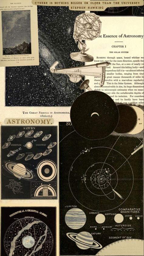 Aesthetic Space Posters, Astronomy Dark Aesthetic, Astronomy Astethic, Vintage Astronomy Wallpaper, Vintage Astronomy Prints Wallpaper, Space Poster Aesthetic, Astronomy Art Wallpaper, Astronomy Room Aesthetic, Astronomy Wallpaper Aesthetic