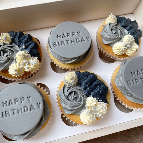 Happy Birthday Cupcakes For Men, Happy Fathers Day Cake, 33 Birthday, Fathers Day Cupcakes, Cupcakes For Men, Birthday Cake For Husband, Cupcakes Birthday, Cake For Husband, Happy Birthday Cupcakes