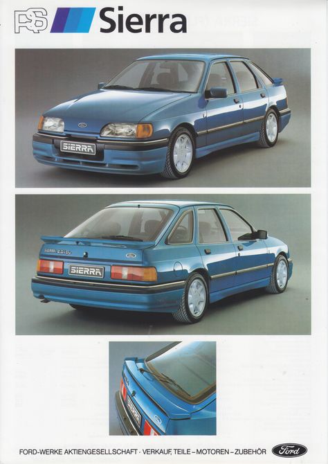 Ford Motorsport, Ford Rs, Car Card, Ford Sierra, Car Brochure, Old School Cars, Car Inspiration, Ford Classic Cars, Car Projects