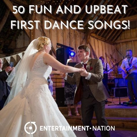 50+ Fun And Upbeat First Dance Songs! Upbeat First Dance Wedding Songs, Best Father Daughter Dance Songs, First Dance Ideas, Songs For Christmas, Dance Wedding Songs, Wedding Entrance Songs, Father Daughter Dance Songs, First Dance Wedding Songs, First Dance Wedding