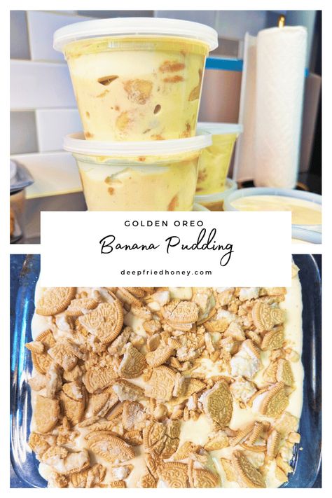 Whipped Banana Pudding Recipe, Oreo Banana Pudding, Cool Whip Banana Pudding, Southern Banana Pudding Recipe, Oreo Pudding Dessert, Banana Pudding Ingredients, Banana Pudding From Scratch, Instant Banana Pudding, Vanilla Oreo