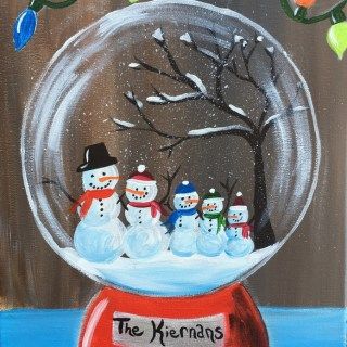 Easy Christmas Paintings - Step By Step Painting With Tracie Kiernan Christmas Canvas Paintings Easy, Easy Christmas Paintings, Easy Christmas Drawings, Christmas Paintings On Canvas, Simple Canvas Paintings, Snowman Painting, Easy Canvas Painting, Canvas Painting Diy, Canvas Easy