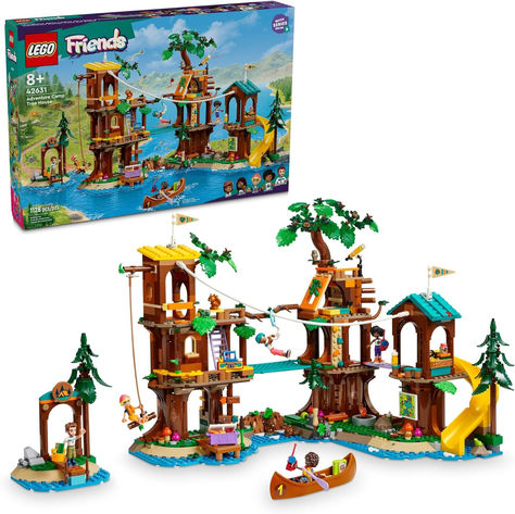 #Lego #Friends #Toys *anything purchased from this link earns small commission* Lego For Girls, Log Bridge, Toy Ornaments, Camping Toys, Toy Accessories, Lego Disney Princess, Lego Girls, Creative Building, Adventure Camp