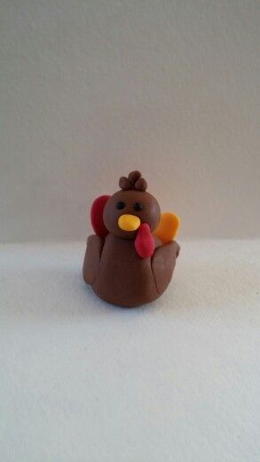 Polymer Clay Turkey Polymer Clay Turkey, Polymer Clay Thanksgiving, Clay Turkey, Clay Challenge, Diy Turkey, Clay Decor, Autumn Halloween, Modeling Clay, Clay Projects