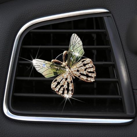 Amazon.com: Bling Butterfly Car Clip Decor Interior，Cute Car Vent Clips Dashboard Decorations, Car Accessories Air Aromatherapy Vent Clip,Car Air Freshener Vent Clips, Rhinestone Car Accessories for Girls Womens Car Interior Decoration Cute Set (green) : Automotive Dashboard Decorations, Car Interior Decoration, Car Vent Clip, Car Accessories For Girls, Car Vent, Car Interior Decor, Car Air Freshener, Cute Sets, Cute Cars