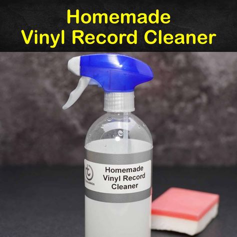 Vinyl Record Cleaner Diy, How To Clean Vinyl Records, Vinyl Records Diy, Records Diy, Cleaning Vinyl Siding, Wasp Repellent, Diy Cleaning Spray, Diy Record, Record Decor