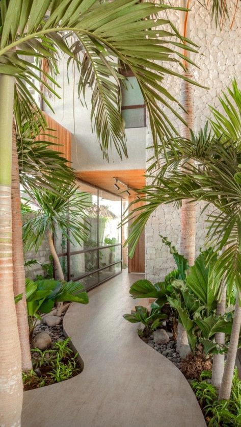 Tropical House Design, Tropical House, Modern Tropical, Organic Modern Decor, Interior Garden, Dream House Interior, House Architecture Design, Dream House Exterior, House Goals