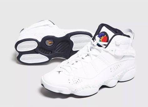 All White Jordans, Air Jordan 6 Rings, Wwe Outfits, Jordan 6 Rings, Sneakers Luxury, White Jordans, Jordan 7, 6 Rings, Mens Nike Shoes