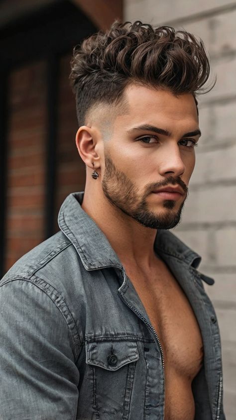 Faux Hawk Hairstyles Mens Hair Color Ideas Black, Man Hair Style, Guys Haircuts, Hairstyles Mens, Long Locs, Faux Hawk Hairstyles, Mens Hair Colour, Black Korean, Best Hairstyles For Men