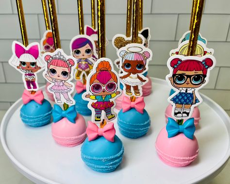 Lol Cake Pops, Lol Surprise Cake Pops, Lol Doll Cake Pops, Lol Cakesicles, Makeup Theme Cake Pops, Barbie Cake Pops Cakepops, Dinosaur Cake Pops, Lol Doll Cake, Custom Cake Pops