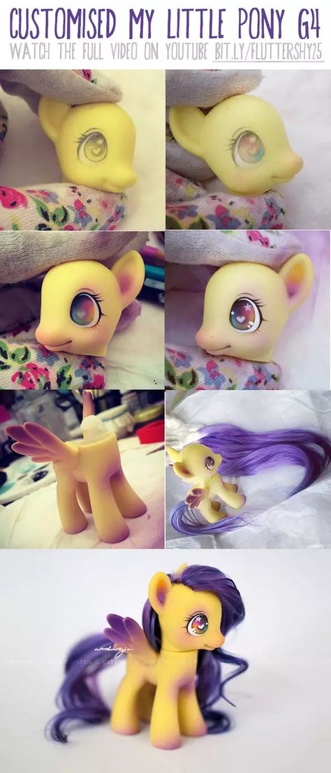 Mlp Eyes, My Little Pony Fluttershy, Shin Nana, My Little Pony Collection, Homemade Art, My Lil Pony, My Little Pony Characters, My Little Pony Drawing, Custom Toys