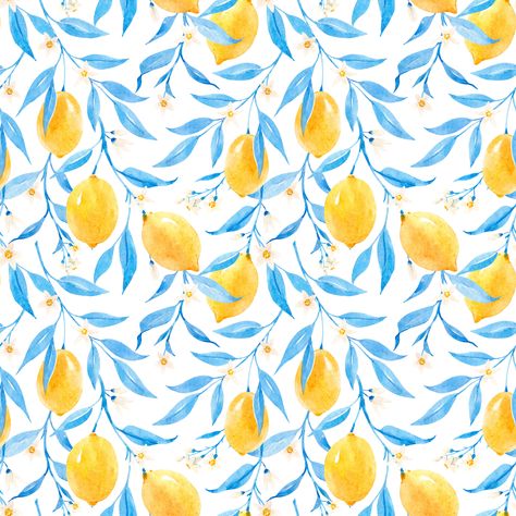 Blue Foliage, Wallpaper Warehouse, Lemon Patterns, Yellow Bedroom, Yellow Wallpaper, Peel Stick Wallpaper, Lemon Tree, Yellow Aesthetic, Lemon Drop