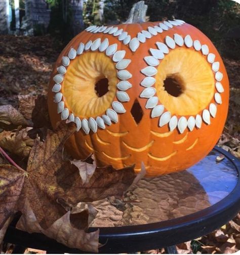 Creative Jack O Lantern Ideas, Painted Owl Pumpkin, Jack O Lantern Ideas Creative, Pumpkin Carving Ideas Unique, Painting Ideas Home Decor, Owl Pumpkin Carving, Easy Pumpkin Carving Ideas, Creative Pumpkin Carving Ideas, Cute Pumpkin Carving