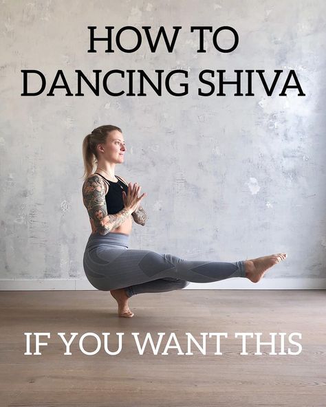 Kick Ass Yoga on Instagram: “HOW TO: DANCING SHIVA Swipe for beginners step by step guide for this balancing pose which is not for the faint of knee! Be safe and use…” Shiva Squat Yoga, Balancing Pose, Shiva Yoga, Dancing Shiva, Beautiful Yoga Poses, Yoga Posen, Beautiful Yoga, Meditation Yoga, Class Ideas