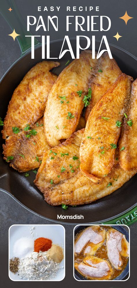 Ways To Make Tilapia, How To Prepare Tilapia Fish, How To Cook Frozen Talipia, Pan Seared Tilapia Recipes Healthy, Fillet Fish Recipe Tilapia, Crispy Tilapia Recipes, Talipia Recipes Pan Fried, Recipes For Tilapia Fillets, How To Cook Tilapia On The Stove