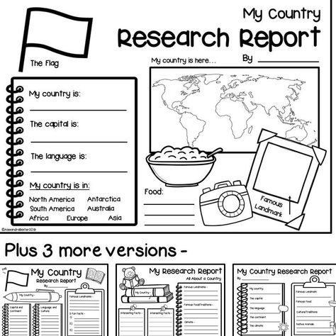 Research Graphic Organizer, Country Research Project, Graphic Organizer Template, Country Report, Geography For Kids, Country Studies, Teaching Geography, English Activities For Kids, Homeschool Geography