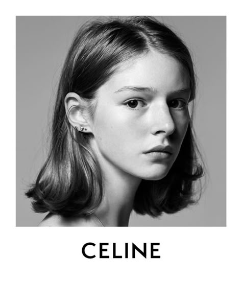 Celine | Hedi Slimane | Introductury | Ad Campaign | Fashion Gone Rogue Face Drawing Reference, Photographie Portrait Inspiration, Face Photography, Hair Reference, Black And White Portraits, Face Hair, Grunge Hair, Portrait Inspiration, Shoulder Length Hair