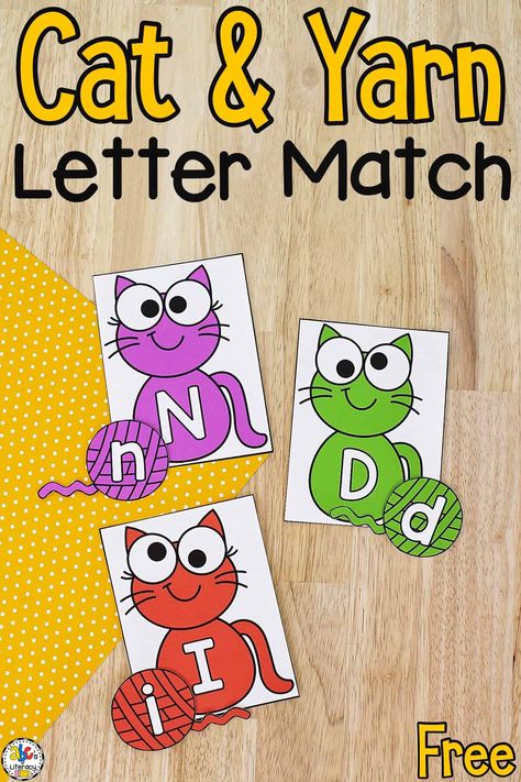 Pet Centers Preschool, Family And Pets Theme Preschool, Pets Kindergarten Activities, Pet Study Creative Curriculum, Pet Preschool Activities, Cat Activities For Preschool, Preschool Pets, Pet Study, Letter Matching Game