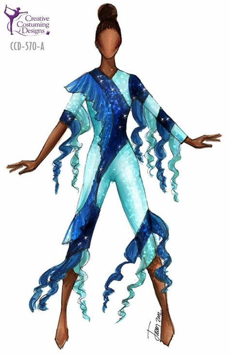 Colorguard Uniforms, Colorguard Outfits, Guard Costume, Color Guard Costumes, The Little Mermaid Musical, Nemo Costume, Adoptable Outfit, Creative Costuming Designs, Color Guard Uniforms