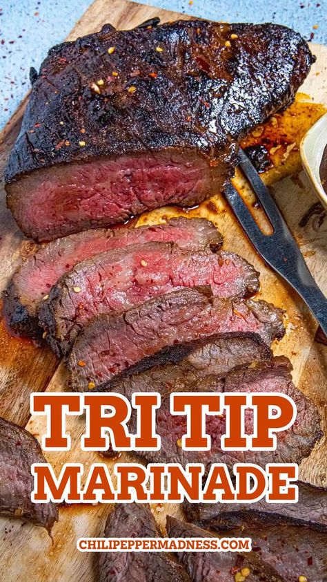 How To Make Tri Tip In The Oven, Tri Tip Internal Temperature, Tri Tip Marinade Santa Maria, California Tri Tip, Beef Tri Tip Recipes Ovens, Cooking Tri Tip In Oven, Marinade For Tri Tip Steak, Tri Tip Roast Marinade, Oven Tri Tip Recipes