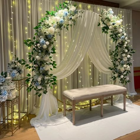 Wall Decor Arrangements, Wedding Arch Backdrop, Nikah Decor, Decoration Buffet, Wedding Background Decoration, Flower Wall Wedding, Desi Wedding Decor, Arch Backdrop, Wedding Backdrop Decorations