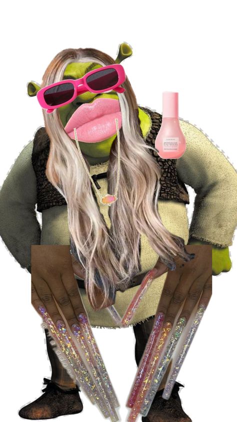 Preppy shrek slay queen girly pop material gurl Shrek Aesthetic Cute, Besties Funny, Shrek Funny, Taylor Swift Book, Athletic Attire, Barbie Funny, Funny Lockscreen, Minion Jokes, Girly Pop