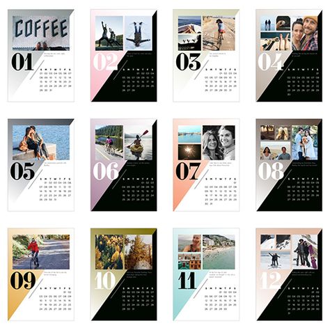 Modern Months Easel Calendar by Yours Truly | Shutterfly Easel Calendar, Vertical Calendar, Calendar Designs, Holiday Cards Photo, Calendar Design, Create Photo, Yours Truly, Stylish Gifts, Birth Announcements