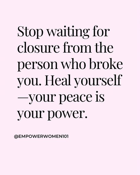 Healing starts with your decision. When I went through my own heartbreak, I kept waiting for answers. But I realized that healing isn’t about closure from someone else—it’s about finding peace within yourself. The moment I shifted my focus to my growth, I found my power. Tip: Take back control of your life. Stop waiting for closure from those who hurt you. Start healing on your own terms. Your peace is your power. Want more? Dive deeper into these facts to start attracting healthier love t... Taking My Power Back, Finding Peace Within Yourself, Taking Back Your Power, Alexia Maria, Peace Within Yourself, Stop Waiting, My Power, Love T, Take Back