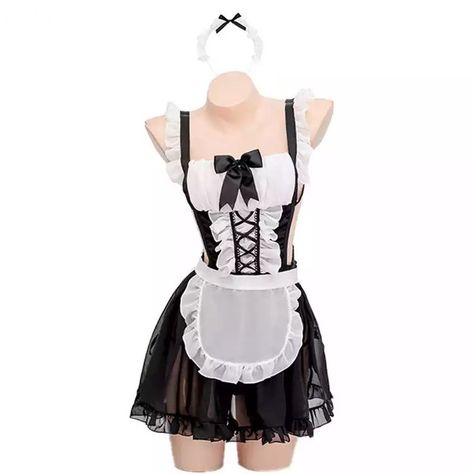 Maid Lingerie, Bts Inspired Outfits, Lingerie Inspiration, Maid Outfit, Cute Lingerie, Usa Dresses, Maid Dress, Pretty Lingerie, Cosplay Dress